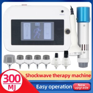 300mj Shockwave Therapy Machine Pain Relief Body Relax ED Treatment New Shock Wave Equipment Ultrasound Physiotherapy Device