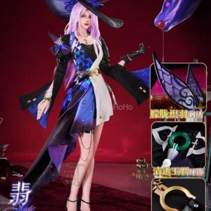 COS-HoHo Honkai: Star Rail Jade Game Suit Sexy Lovely Dress Uniform Cosplay Costume Halloween Party Role Play Outfit Women
