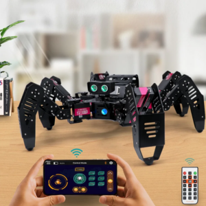 Hiwonder Hexapod Robot Spiderbot Kit Ultrasonic Secondary Development Compatible With Arduino Programming Spider Bionic Robot