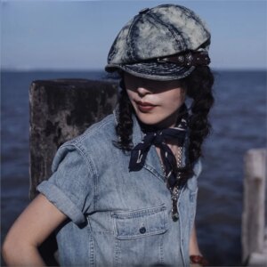 Ladies cowboy berets, newsboy hats, artsy octagon hats