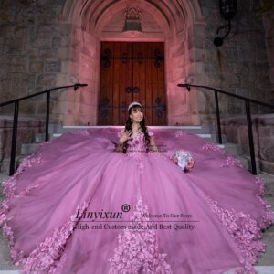 Princess Ball Gown Quinceanera Dresses Off Shoulder Appliques Lace Sweet 16 Gown Corest Customized Birthday Vestidos De Fiesta