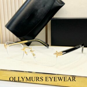 DB7116 new business commuter men’s optical mirror electroplated metal with plate frameless design matching degree