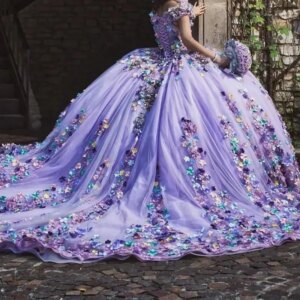 Customized Luxury Vestido De 15 Quinceanera Cap Sleeve Floral Applique Ball Gown Women Birthdy Party Prom Dress Dance Queen 16