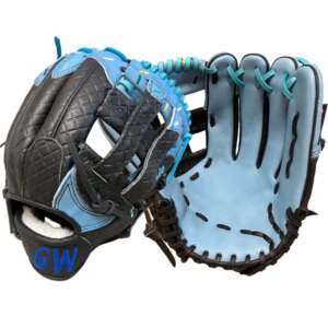 12.5 Inch Black Baby Blue H Web Icecream Softball Baseball Gloves