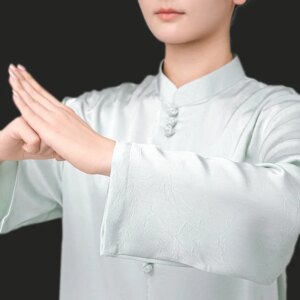Tai Ji Suit Martial Arts Women’s New Exercise Clothing Male Baduanjin Summer Acetate National Style