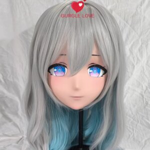 (GLA007)Customize Character Crossdressing Female/Girl Resin Full/Half Head With Lock Anime Cosplay Japanese Anime Kigurumi Mask
