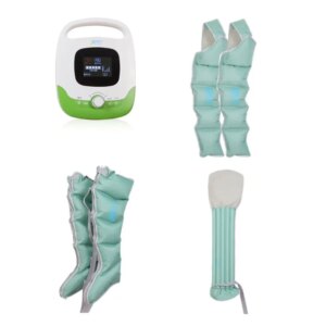 5 Airbags Air Pressure Leg Compression Massager with 6 Modes and Intensities for Arms Calves Varicose Veins and Edema Relief