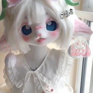 Yis cosplay Custom Furry head Kigurumi Head Cosplay Kemono Fursuit Handmade Headsets Beast Customized Fursuit Kemono Head