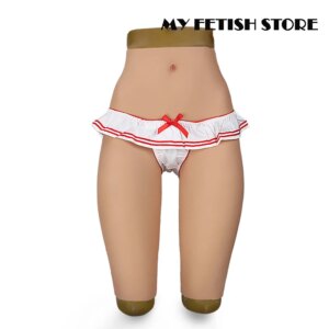 6th Generation Cosplay Silicone Underwear S Size Pants To Knee With Fake Vagina For Crossdresser Male To Female Tranvestismo