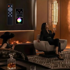 3D Electric Water Vapor Fireplace With Colorful Steam Flame ECO Decorative Customized Mist Intelligent Indoor
