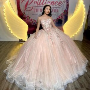 Mexican Pink Quinnceanera Dress Ball Gown Shiny 3D Lace Applique Beading Tulle Corset Sweet 16 Vestidos De 15 Anos