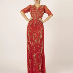 Custom Mother Of The Bride Dress For Women Wedding Embroidery Tailor Mermaid Gown For Boutique Formal M219
