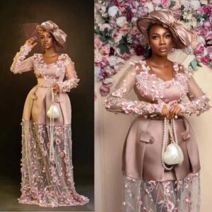 Celebrity Women Mermaid Evening Dresses 3D Flowers Appliques Prom Dress Ladies Party Gowns Customized