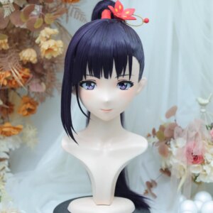 (NFD-14-31)Customize Full Head With Lock Crossdress Doll Female/Girl Japanese Anime Cartoon Character Kig Cosplay Kigurumi Mask