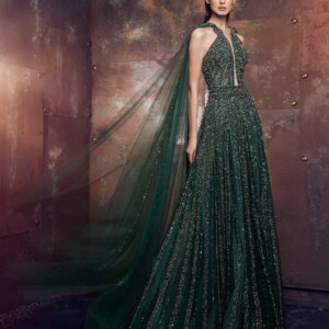 Luxury Halter Evening Dress Elegant Beaded A-line Cocktail Sleeveless Floor-length Customized Party Dresses Vestidos De Novia