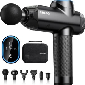 Massage Gun Deep Tissue, FSA HSA Eligible Percussion Muscle Massage Gun for Athletes, Portable Electric Handheld Massager Gun