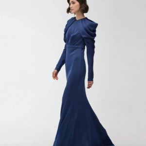 Little Daisy CustomizedSimple Black Mermaid Jersey Evening Dresses With Sequined Flower Sleeveless Sweep Train Floor Length Form