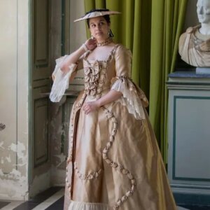 1760 Robe a la francaise medieval costume rococo dress historical costume ball gown Marie Antoinette Dress