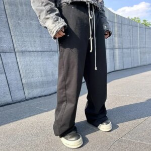 NIGO Dark Knitted Straight Loose Casual Pants Vintage High Street Casual New Men’s Draped Sweatpants FHDX #NGTOP11274