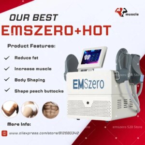 EMSZERO RF Sculpt Muscle Stimulate Machine EMS 6500W Electric Slimming Nova Pelvic Stimulation Pad EMSzero Salon Fat Removal