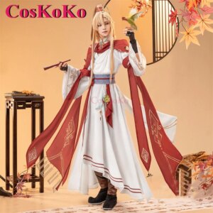 CosKoKo Kaveh Cosplay Anime Game Genshin Impact Handsome Ancient Costume Han Elements Outfit Halloween Party Role Play Clothing