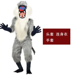 Sky01 new Halloween Costume Children’s Cosplay Adult Adult’s African Animal Baboon Character Stage Performance CostumeWd01@