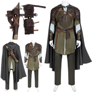 Fantasia Legolas Cosplay Clothing Cloak Movie Lorded Rings Disfraz Costume Adult Men Fantasy Halloween Carnival Party Clothes