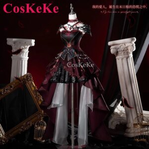 CosKeKe Leading Lady Cosplay Costume Game Love And Deepspace Hunter Abyssal Master Formal Dress Activity Role Play Clothing S-XL