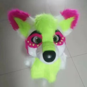 Cartoon Outfits Husky Dog Mascot Costume Fursuit Fox Halloween Cosplay Suit