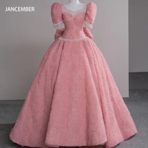 Beaded O-Neck Sweet 15 16 Dress Prom Gown Short Sleeves Corset Tulle Quinceanera Dress 2024 Novelty Party Gown vestidos 15 años