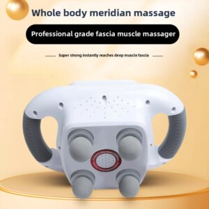 Infrared Four Head Fascia Electric Handheld Abdominal Massage Gun Massager Relax Muscle Massager Full Body Relieve Pain