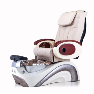 Nail Salon Manufactures White Modern No Plumbing Foot Spa Massage lux ury Pedicure Spa Chair for Sale