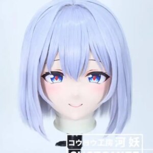 C-412-0 Customize Full Head Resin Cartoon Cosplay Japanese Character Anime Role Play Crossdress Kigurumi Mask With Back Shell