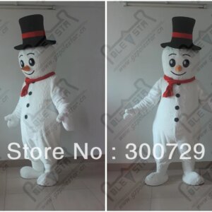 Christmas Snowman Mascot Costume Suits Cosplay Party Game Dress HOT Mascot Costume