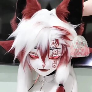 Yis cosplay Custom Furry head Kigurumi Head Cosplay Kemono Fursuit Handmade Headsets Beast Customized Fursuit Kemono Head