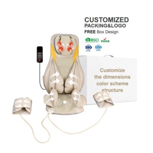 Multifunctional Vibrating Heated Shiatsu Neck Back Waist Massage Seat Cushion Seat for Home and Car