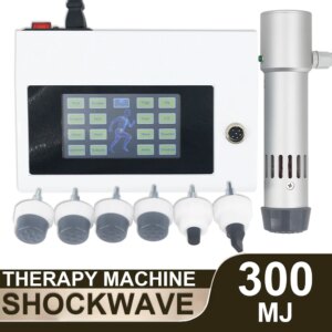 Professional Shockwave Therapy Machine Sports Injuries Plantar Fascitis Pain Relief Home Use Massager Shock Wave Equipment 300MJ