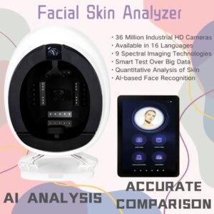 AISIA Q1 Analizador Facial de Piel 3D AI Detección de Problemas de Piel Diagnóstico Análisis Profesional de 8 Espectros Equipos