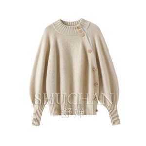 2024 New 100% Cashmere Women’s Cardigan Design Knitted Sweater Loose Pullovern Winter Clothes Women