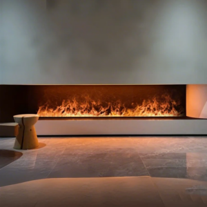 Nordic Embedded Fireplace with Fire Imitation for Living Room 3D Atomizing Fireplace Light Luxury Decorative Electric Fireplaces