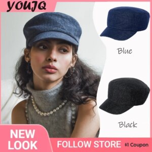55%Linen+45%Cotton Classic France Outdoor Sunscreen Beret Hats for Women Windproof Newsboy Hats Universal Knight Painter Caps
