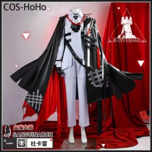 COS-HoHo Arknights Sanguinarch Game Suit Gorgeous Handsome Uniform Cosplay Costume Halloween Carnival Party Role Play Outfit Men