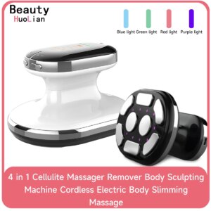 EMS & RF Radio Frequency Body Slimming Machine Fat Burner Slim Shaping Device LED Light Therapy Lose Weight Cellulite Massager