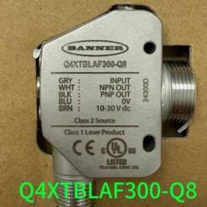 The brand-new Banner Q4XTBLAF300-Q8 laser sensor probe from the USA has an input voltage of 10-30V DC.
