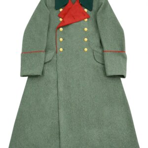 GUGA-014 WWII German Heer General Fieldgrey Wool Greatcoat With Pipe