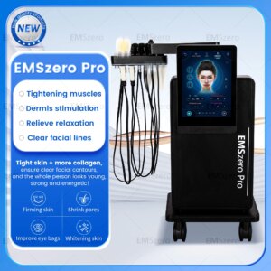 EMSZERO Pro Wrinkle Removal Anti-aging Micro Current Face Lifting Skin Tightening Emrf Face Machine Activate Collagen No