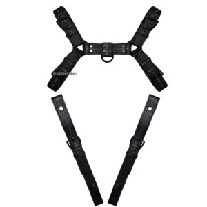 Fetish Men Chest Harness Mens Leather Fetishwear Sexy Suspenders Harness BDSM Lingerie Body Bondage Harnais bdsm straps