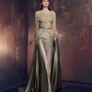 Vintage Boat Neck Evening Dress Beaded Appliques Celebrity Classic Long Sleeve Customized Prom Gown Vestidos De Novia