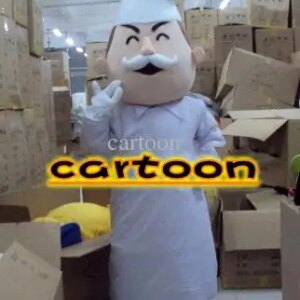 New Luxury Baker Cook Chef Mascot Costume Halloween Christmas Dress Full Body Props Outfit Mascot Costume
