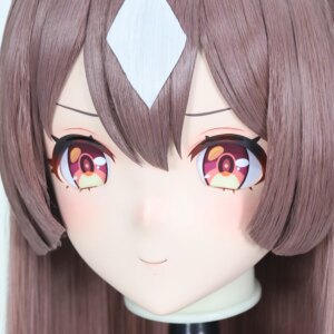 Customize Character Female/Girl Resin Kig Full Head With Lock Anime Cosplay Japanese Anime Kigurumi Mask